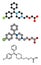 Cetirizine (levocetirizine) antihistamine drug molecule. Used to treat hay fever, urticaria and allergies