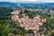 Cetona, Travel in Tuscany, Italy. Magnificent view of the ancient hilltop village of Cetona, Siena, Italy