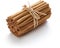 Ceylon cinnamon sticks isolated