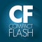 CF - Compact Flash acronym, technology concept background