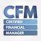 CFM - Certified Financial Manager acronym