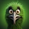 Cg Cartoon Bird: Emotive Portraiture With Explosive Wildlife