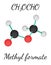 CH3OCHO methyl formate molecule