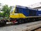 CHACHOENGSAO, THAILAND - AUG 8, 2018: Thai trains arriving Chachoengsao junction railway station