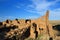 Chaco Culture National Historical Park, Pueblo Bonito Ruins in Chaco Canyon in Morning Light, Southwest Desert, New Mexico, USA