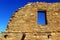 Chaco Culture National Historical Park, Sky Window in Anasazi Ruins at Pueblo del Arroyo, New Mexico