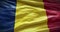 Chad flag background. National flag of country waving