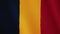 Chad flag waving animation. Full Screen. Symbol of the country.