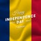 Chad Independence Day. 11 august. Waving flag. Vector.