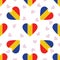 Chad independence day seamless pattern.