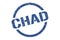Chad stamp. Chad grunge round isolated sign.