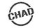 Chad stamp. Chad grunge round isolated sign.