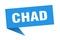 Chad sticker. Chad signpost pointer sign.