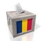 Chad - wooden ballot box - voting concept