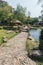 Chaeson hot spring pond landscape, Lampang province