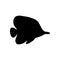 Chaetodon auriga Butterflyfish silhouette