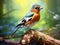 Chaffinch  Made With Generative AI illustration