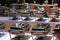 Chafing dishes banquet table