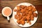 Chai with pakoras and bhajiyas