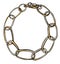 Chain bracelet or necklace made of metal vector