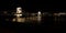 Chain bridge in budapest at night