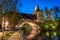 The chain bridge Kettensteg in the old town of Nuremberg, Germ