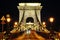 Chain Bridge night view, Budapest, Hungary