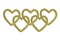 Chain of gold hearts