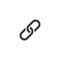 Chain icon. Vector icon. Link symbol. Element for design interface mobile app or website