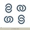 Chain Infinity Logo Template Illustration Design. Vector EPS 10