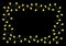Chain of lights on black background