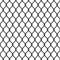 Chain link, fence pattern. Seamless fence, metal cage, black iron mesh. Chainlink wire of prison. Net for soccer on isolated