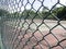 Chain Link Fence with tennis court background