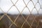 Chain link grid fence