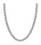 Chain Link Metal Steel. Realistic Chain in Chrome. Silver Chain Isolated