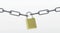 Chain and padlock vector
