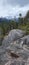 The chain to aide hiking up to the first peak of stawamus chief