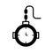 Chain watch Glyph Vector Icon that can easily edit or modify.