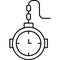 Chain watch Outline Vector Icon that can easily edit or modify.