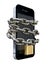 Chained And Padlocked Smartphone