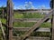 Chained Wooden Fence in the countryside