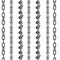 Chains link strength connection vector seamless pattern of metal linked parts and iron equipment protection strong sign