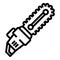 Chainsaw cuter icon, outline style