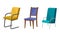 Chair as Seat and Piece of Furniture Vector Set