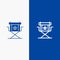 Chair, Director, Movies, Star, Television Line and Glyph Solid icon Blue banner Line and Glyph Solid icon Blue banner