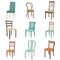 Chair icon set. symbol furniture