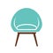 Chair icon vector illustration isolated on white background.
