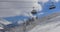 chair lift at alpine mountain ski resort
