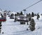 Chair-lift bringing us to the mountain tops of the Austrian Alps