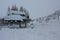 Chair Lift covered with snow